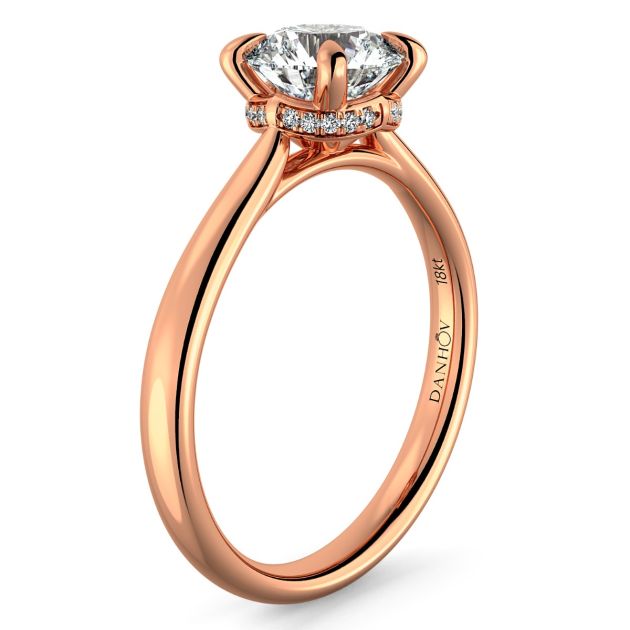 Norme de Danhov  Engagement Ring for Women in 18k Rose Gold