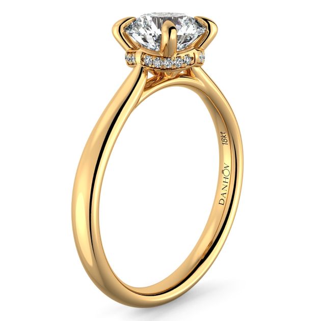 Norme de Danhov  Engagement Ring for Women in 18k Yellow Gold