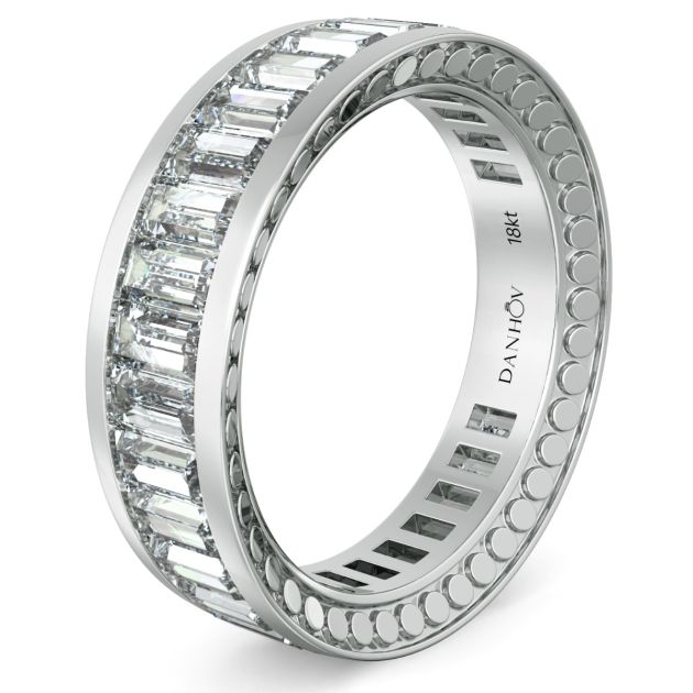 Danhov Tubetto Diamond Wedding Ring in Platinum 