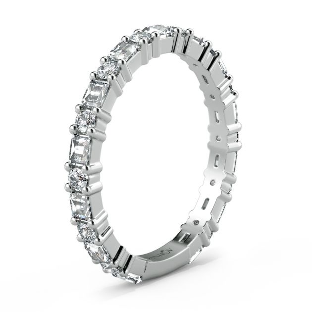 Danhov Voltaggio Diamond Wedding Band in 18k White Gold