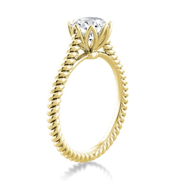 Danhov Classico Delicate Engagement Ring in 18k Yellow Gold