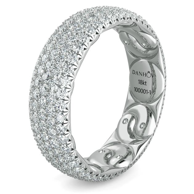 Danhov Yin-Yang Fashion Band in Platinum