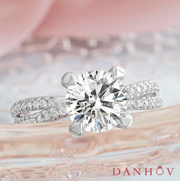Danhov’s Gold Swirl Engagement Rings Speak of Timeless Love