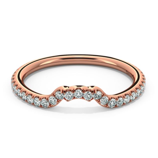 Norme de Danhov Wedding Band in 14k Rose Gold