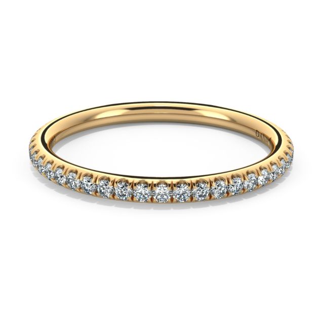 Norme de Danhov Diamond Wedding Band for Women in 18k Yellow Gold