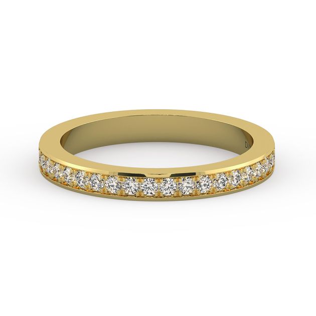 Danhov Classico Diamond Wedding Band in 14k Yellow Gold