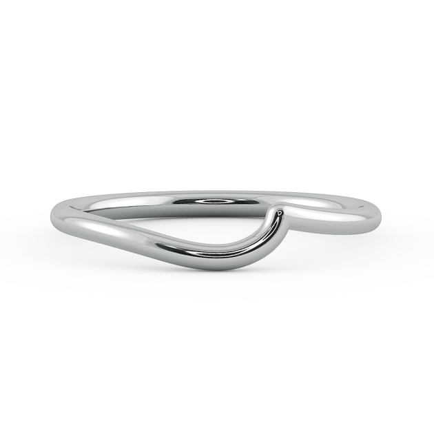 Danhov Abbraccio Ladies Wedding Band in 14k White Gold