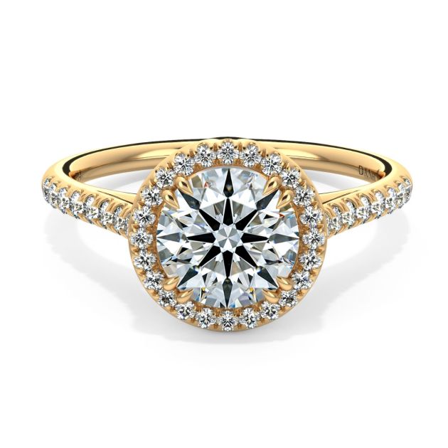 Norme De Danhov Ladies Engagement Ring Set in 14k Yellow Gold