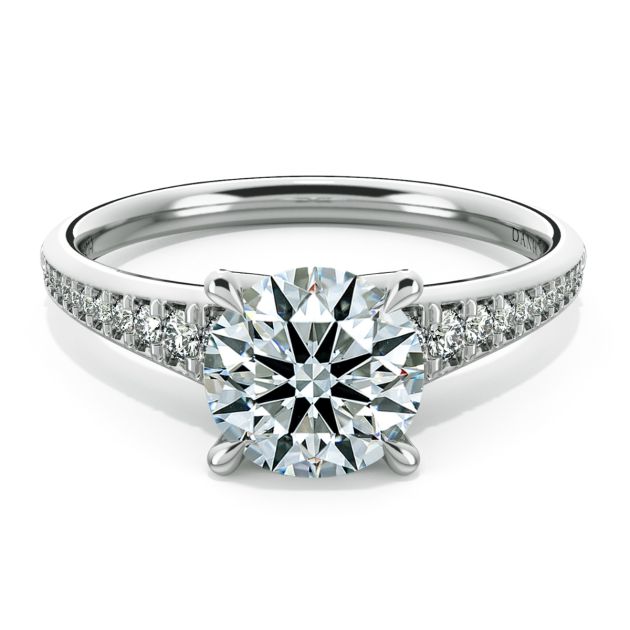 Norme De Danhov Engagement Ring in 18k White Gold