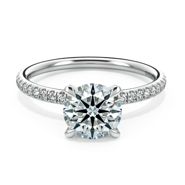 Norme De Danhov Ladies Engagement Ring Set in Platinum