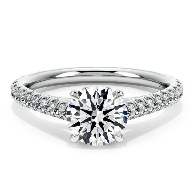 Danhov Classico Diamond Engagement Ring in Platinum