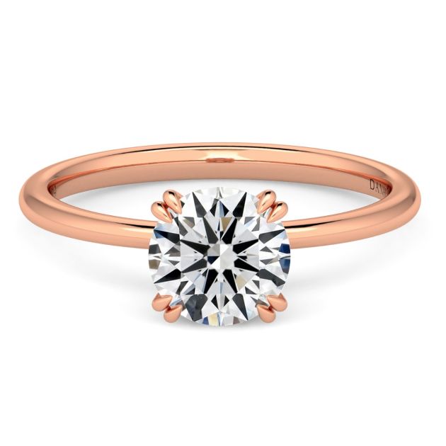 Norme de Danhov Engagement Ring in 14k Rose Gold