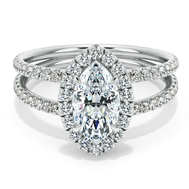 Danhov Solo Filo Exclusive Diamond Engagement Ring in Platinum