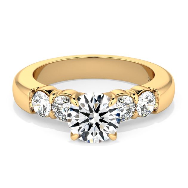 Norme de Danhov Engagement Ring in 18k Yellow Gold