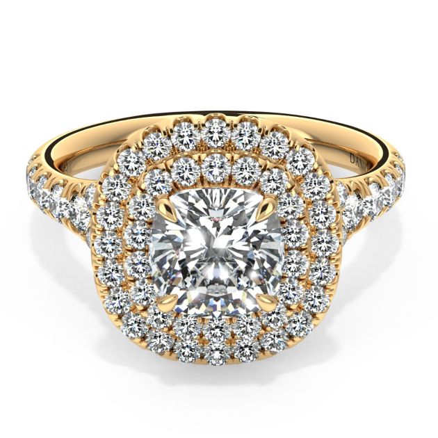 Norme De Danhov Ladies Engagement Ring in 18k Yellow Gold