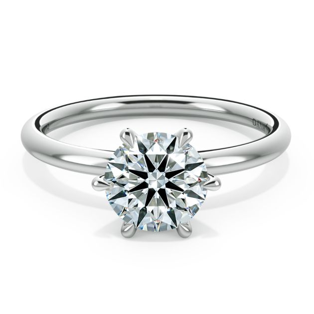 Norme de Danhov Classic  Engagement Ring for Women in Platinum