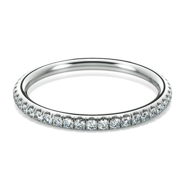 Norme de Danhov Wedding Band in 14k White Gold