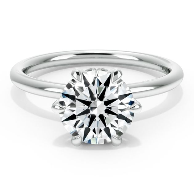 Norme De Danhov Ladies Engagement Ring Set in 18k White Gold