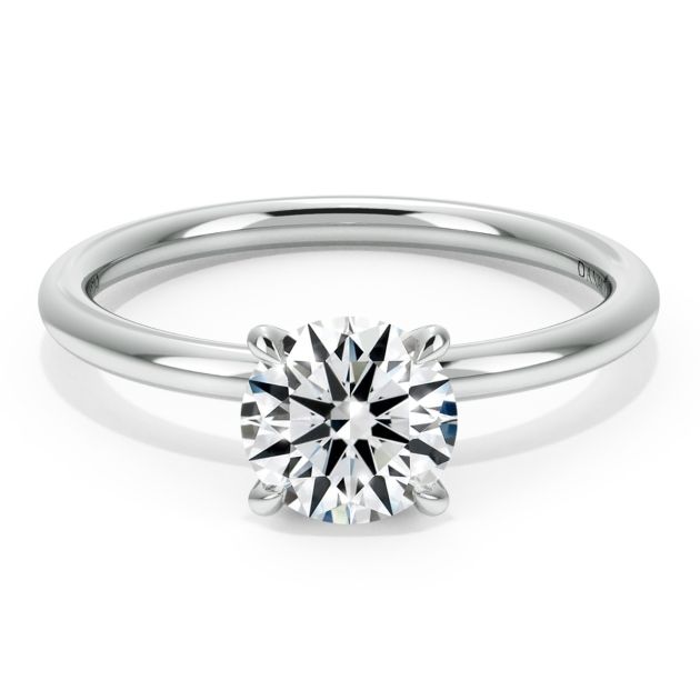 Norme De Danhov Classico Engagement Ring in 18k White Gold