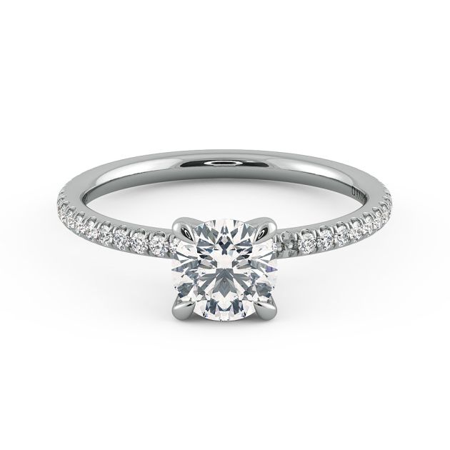 Norme De Danhov Ladies Engagement Ring Set in Platinum