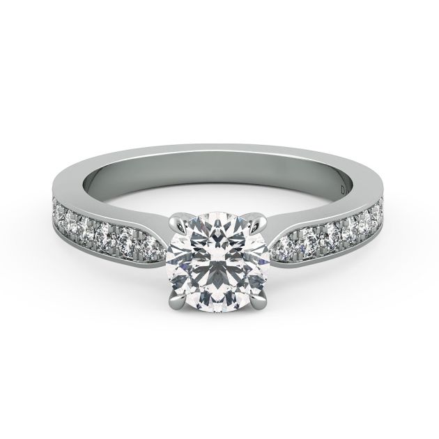Danhov Classico Engagement Ring  in 18k White Gold