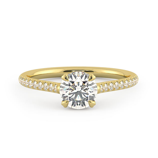 Danhov Classico Engagement Ring in 18k Yellow Gold