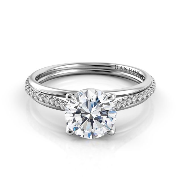 Danhov Unito Diamond Engagement Ring for her in 14k White Gold