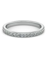 Danhov Classico Handmade Diamond Wedding Band in Platinum