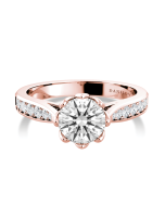 Danhov Classico Engagement Ring in 14k Rose Gold