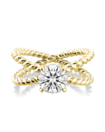 Danhov Eleganza One of a Kind Engagement Ring in 18k Yellow Gold