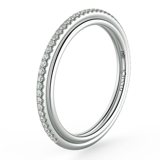Danhov Abbraccio Handmade Diamond Wedding Ring in Platinum
