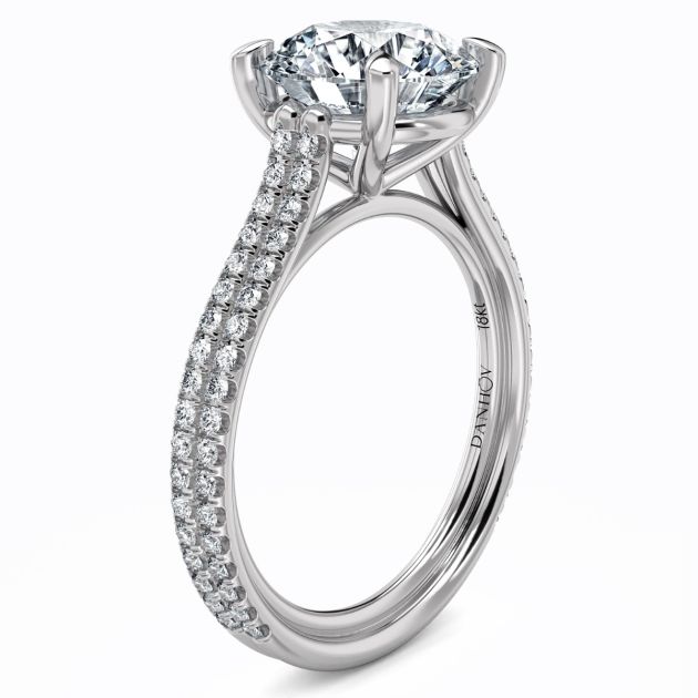 Danhov Per Lei Engagement Ring in 14k White Gold