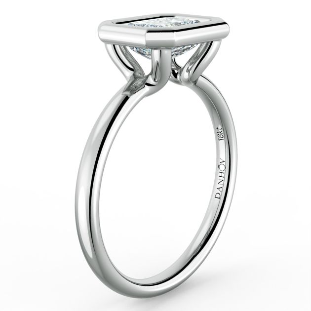 Norme de Danhov  Engagement Ring for Women in 14k White Gold