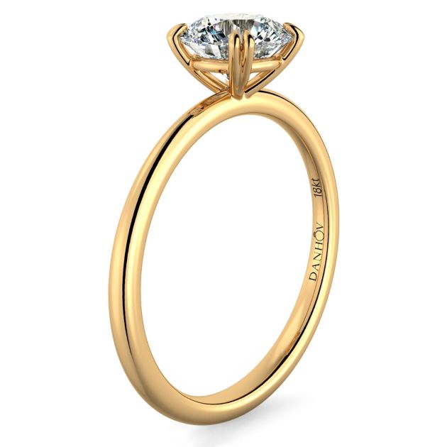 Norme de Danhov Engagement Ring in 14k Yellow Gold