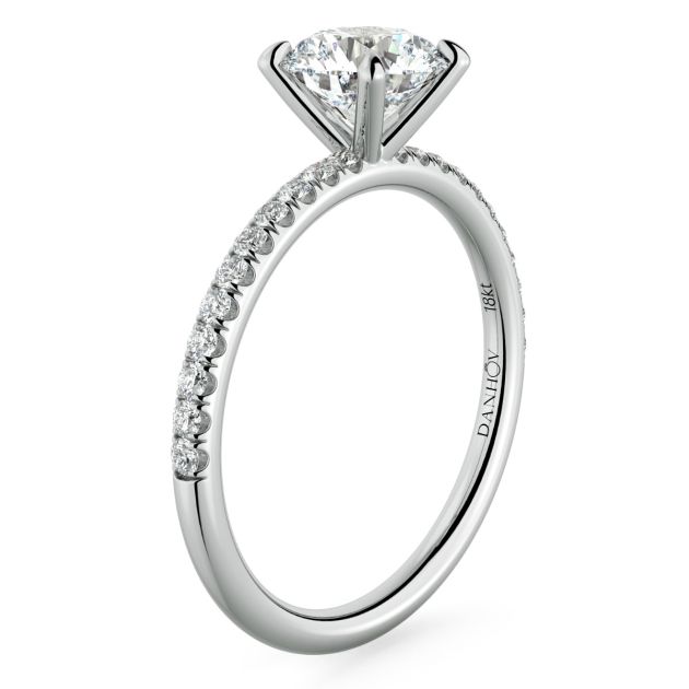 Norme de Danhov  Engagement Ring for Women in 18k White Gold