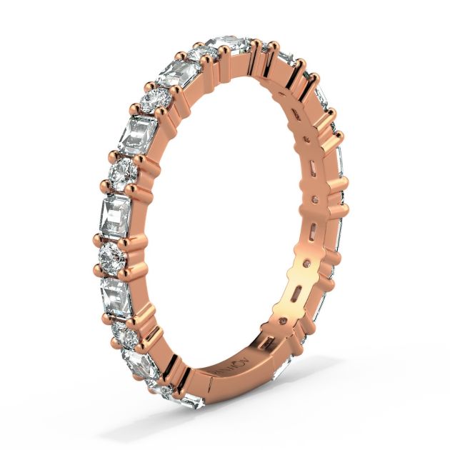 Danhov Tension Engagement Ring in 14k Rose Gold