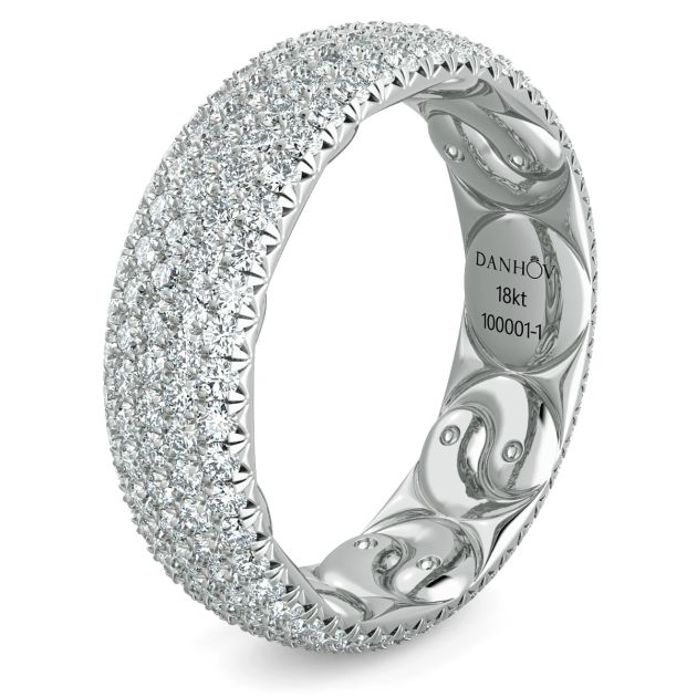 Danhov Yin-Yang Fashion Band in in 18k White Gold