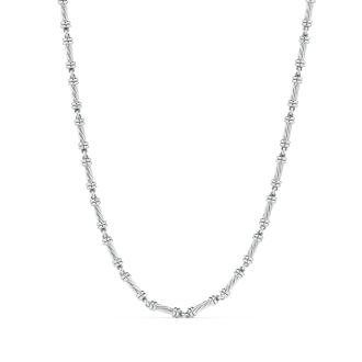 Norme de Danhov Twisted Chain Necklace in Platinum