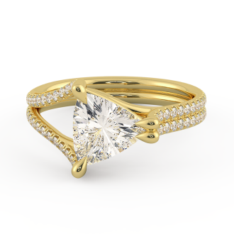 Danhov Solo Filo Engagement Ring in 14k Yellow Gold
